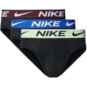 Nike Hip Brief 3PK Underwear, Blk-BRLY Volt/GME RYL/Burg CRH WB, M Men Nike Hip Brief 3PK Underwear, Blk-BRLY Volt/GME RYL/Burg CRH WB, M Men