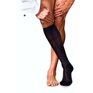 FALKE Men's No. 9 M Kh Cotton Long Plain 1 Pair Knee-High Socks, Blue Dark Navy 6370, 11.5-12.5 FALKE Men's No. 9 M Kh Cotton Long Plain 1 Pair Knee-High Socks, Blue Dark Navy 6370, 11.5-12.5
