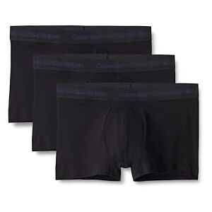 Calvin Klein Men’s 3 Pack Low Rise Trunks, Multi (Black Bodies W/White/Blue Shadow/M), XL Calvin Klein Men’s 3 Pack Low Rise Trunks, Multi (Black Bodies W/White/Blue Shadow/M), XL