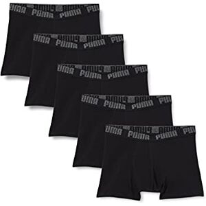 Puma Men's Boxer Slip, Black/Black, M (Pack of 5) Puma Men's Boxer Slip, Black/Black, M (Pack of 5)