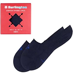 Burlington Men's Everyday Box Multipack M In Cotton No-Show Plain 2 Pairs Liner Socks, Blue Marine 6120, 5.5-6.5 Burlington Men's Everyday Box Multipack M In Cotton No-Show Plain 2 Pairs Liner Socks, Blue Marine 6120, 5.5-6.5