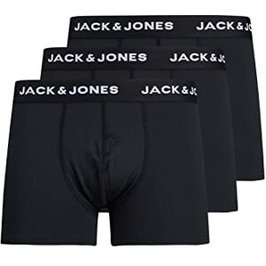 JACK & JONES JACK&JONES ACCESSORIES Men's Jacbase Microfiber Trunks 3-Pack Noos Boxer Shorts, Black, XXL JACK & JONES JACK&JONES ACCESSORIES Men's Jacbase Microfiber Trunks 3-Pack Noos Boxer Shorts, Black, XXL