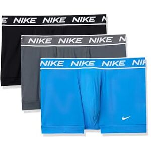 Nike Men's All Day Micro Stretch Trunk Underwear (3-Pack), Photo Blue/Iron Grey/Black, L Nike Men's All Day Micro Stretch Trunk Underwear (3-Pack), Photo Blue/Iron Grey/Black, L