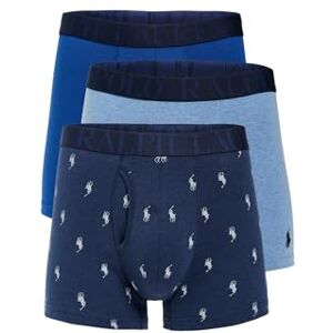 Ralph Lauren Men's Classic Fit Stretch Trunk, Pale Royal Heather/Monroe Blue Heather W/White Aopp/Blue Saturn, L (Pack of 3) Ralph Lauren Men's Classic Fit Stretch Trunk, Pale Royal Heather/Monroe Blue Heather W/White Aopp/Blue Saturn, L (Pack of 3)