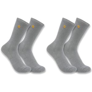 Carhartt Men's Force Midweight Crew Sock 2 Pack Work, Heather Grey, Large Carhartt Men's Force Midweight Crew Sock 2 Pack Work, Heather Grey, Large