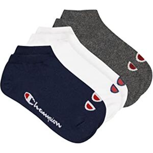 Champion Accessories Basics 6pk Sneaker Socks, Dark Blue/White/Grey, 6 UK Champion Accessories Basics 6pk Sneaker Socks, Dark Blue/White/Grey, 6 UK