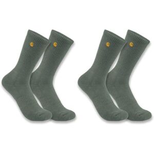 Carhartt Men's Force Midweight Crew Sock 2 Pack Work, Dusty Olive, Large Carhartt Men's Force Midweight Crew Sock 2 Pack Work, Dusty Olive, Large