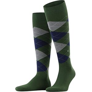Burlington Men's King M Kh Cotton Long Patterned 1 Pair Knee-High Socks, Green Eucalyptus 7502, 6.5-11 Burlington Men's King M Kh Cotton Long Patterned 1 Pair Knee-High Socks, Green Eucalyptus 7502, 6.5-11