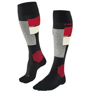 FALKE Men's SK4 Advanced M Kh Wool Functional Yarn Warm Thin 1 Pair Skiing Socks, Black 3000 Trend, 5.5-7.5 FALKE Men's SK4 Advanced M Kh Wool Functional Yarn Warm Thin 1 Pair Skiing Socks, Black 3000 Trend, 5.5-7.5