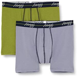 Sloggi Men's Start Short C2P box Briefs, TAUPE DARK COMBINATION, 32 Sloggi Men's Start Short C2P box Briefs, TAUPE DARK COMBINATION, 32