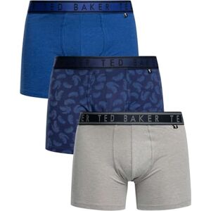 Ted Baker Mens Tbb09-fp2-046 Briefs, Mazarine Blue/Navy Feather/Heather Grey, M UK Ted Baker Mens Tbb09-fp2-046 Briefs, Mazarine Blue/Navy Feather/Heather Grey, M UK