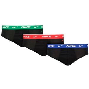 Nike Brief 3PK Underwear, Blk-Stadium Green/GR/Uni Red WB, Men's L Nike Brief 3PK Underwear, Blk-Stadium Green/GR/Uni Red WB, Men's L