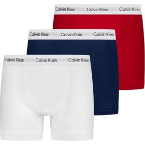 Calvin Klein Men’s 3 Pack Trunks, Multicolour (White/Red Ginger/Pyro Blue), XL Calvin Klein Men’s 3 Pack Trunks, Multicolour (White/Red Ginger/Pyro Blue), XL