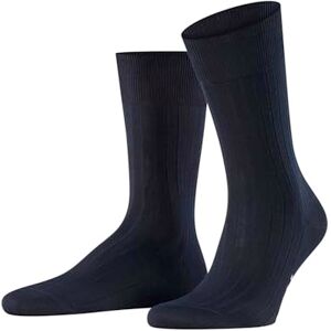 FALKE Men's Milano M So Cotton Patterned 1 Pair Socks, Blue Dark Navy 6370, 8.5-9.5 FALKE Men's Milano M So Cotton Patterned 1 Pair Socks, Blue Dark Navy 6370, 8.5-9.5
