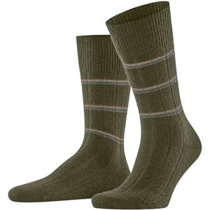 FALKE Men's Lhasa Rib M So Wool Cashmere Plain 1 Pair Socks, Green Artichoke 7436 Special Edition, 5.5-8 FALKE Men's Lhasa Rib M So Wool Cashmere Plain 1 Pair Socks, Green Artichoke 7436 Special Edition, 5.5-8
