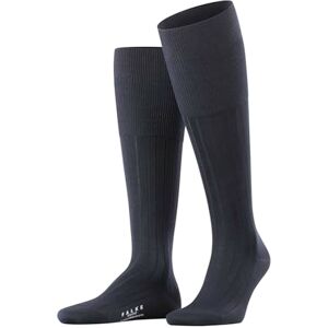 FALKE Men's Milano M Kh Cotton Long Plain 1 Pair Knee-High Socks, Blue Dark Navy 6370, 8.5-9.5 FALKE Men's Milano M Kh Cotton Long Plain 1 Pair Knee-High Socks, Blue Dark Navy 6370, 8.5-9.5