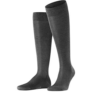 FALKE Men's Tiago M Kh Fil D'Écosse Cotton Long Plain 1 Pair Knee-High Socks, Grey Anthracite Melange 3095, 8.5-9.5 FALKE Men's Tiago M Kh Fil D'Écosse Cotton Long Plain 1 Pair Knee-High Socks, Grey Anthracite Melange 3095, 8.5-9.5