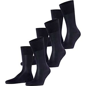 FALKE Men's Tiago Multipack M So Fil D'Écosse Cotton Plain 3 Pairs Socks, Blue Dark Navy 6375, 11.5-12.5 FALKE Men's Tiago Multipack M So Fil D'Écosse Cotton Plain 3 Pairs Socks, Blue Dark Navy 6375, 11.5-12.5