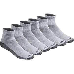 Dickies Men's Dri-tech Moisture Control Quarter Socks, Available in M-XXL (6, 12, 18, Grey (6 Pairs), X-Large (Pack of 6) Dickies Men's Dri-tech Moisture Control Quarter Socks, Available in M-XXL (6, 12, 18, Grey (6 Pairs), X-Large (Pack of 6)