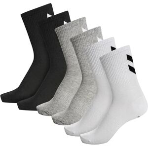 hummel Hmlchevron 6-Pack Socks, Black/White/Grey, 10 hummel Hmlchevron 6-Pack Socks, Black/White/Grey, 10
