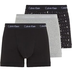 Calvin Klein Men’s 3 Pack Trunks Underwear, Multicolor (Black/Grey Heather/Subdued Logo), M Calvin Klein Men’s 3 Pack Trunks Underwear, Multicolor (Black/Grey Heather/Subdued Logo), M