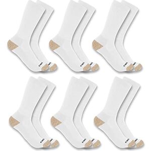 Carhartt Men's Midweight Synthetic Blend Crew Sock 6 Pack Pair, White, Large (Pack of 6) Carhartt Men's Midweight Synthetic Blend Crew Sock 6 Pack Pair, White, Large (Pack of 6)