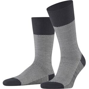 FALKE Men's Airport M So Wool Cotton Plain 1 Pair Socks, Black 3000 Herringstripe, 8.5-11 FALKE Men's Airport M So Wool Cotton Plain 1 Pair Socks, Black 3000 Herringstripe, 8.5-11