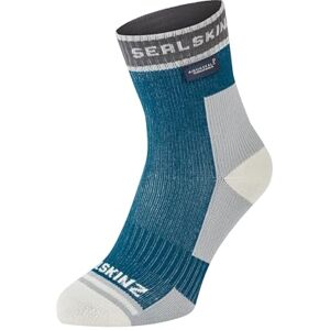SEALSKINZ Holverstone Waterproof Ankle Length Lightweight Running Sock, Blue, S SEALSKINZ Holverstone Waterproof Ankle Length Lightweight Running Sock, Blue, S