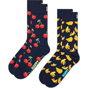 Happy Socks , 2-Pack Crew Socks, Classic Cherry Socks for Men and Women, Size 41-46 Happy Socks , 2-Pack Crew Socks, Classic Cherry Socks for Men and Women, Size 41-46