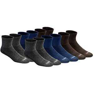 Dickies Men's Dri-tech Moisture Control Quarter Socks, Available in M-XXL (6, 12, 18 Pairs), Grey/Blue/Brown (12 Pairs), X-Large Dickies Men's Dri-tech Moisture Control Quarter Socks, Available in M-XXL (6, 12, 18 Pairs), Grey/Blue/Brown (12 Pairs), X-Large