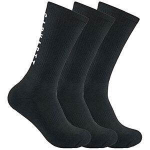 Carhartt Men's Force Midweight Logo Crew Sock 3 Pack, Black, X-Large (Pack of 3) Carhartt Men's Force Midweight Logo Crew Sock 3 Pack, Black, X-Large (Pack of 3)