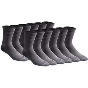 Dickies Men's Dri-tech Moisture Control Crew Socks (6, Comfort Length Charcoal (12 Pairs), Shoe Size: 6-12 Dickies Men's Dri-tech Moisture Control Crew Socks (6, Comfort Length Charcoal (12 Pairs), Shoe Size: 6-12