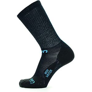 UYN S100243 CYCLING AERO WINTER Socks Men's Black/Turquoise 41 UYN S100243 CYCLING AERO WINTER Socks Men's Black/Turquoise 41