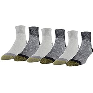 Gold Toe Men's 656p Cotton Quarter Athletic Socks, Multipairs Socks, Black/Grey (6-pairs), L UK Gold Toe Men's 656p Cotton Quarter Athletic Socks, Multipairs Socks, Black/Grey (6-pairs), L UK