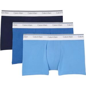 Calvin Klein Men’s 3 Pack Balance Trunks with Logo Waistband, Multicolor (Pct/Dft/Sil), S Calvin Klein Men’s 3 Pack Balance Trunks with Logo Waistband, Multicolor (Pct/Dft/Sil), S