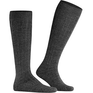 FALKE Men's Teppich Im Schuh M Kh Wool Long Plain 1 Pair Knee-High Socks, Grey Anthracite Melange 3080, 8.5-9.5 FALKE Men's Teppich Im Schuh M Kh Wool Long Plain 1 Pair Knee-High Socks, Grey Anthracite Melange 3080, 8.5-9.5
