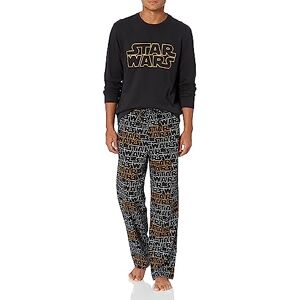 Amazon Essentials Disney Marvel Star Wars Men's Flannel Pyjama Sleep Sets, Star Wars Logo Mens Flannel, XS Amazon Essentials Disney Marvel Star Wars Men's Flannel Pyjama Sleep Sets, Star Wars Logo Mens Flannel, XS