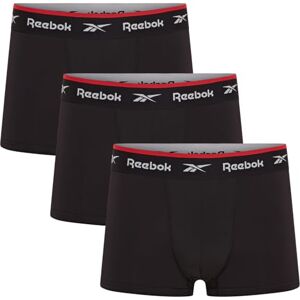 Reebok Redgrave Boxers for Men Pack of 3 Mens Sports Trunks, Breathable & Stretchable Underwear for Men Multipack Boxer Shorts, Black, M Reebok Redgrave Boxers for Men Pack of 3 Mens Sports Trunks, Breathable & Stretchable Underwear for Men Multipack Boxer Shorts, Black, M