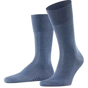 FALKE Men's Tiago M So Fil D'Écosse Cotton Plain 1 Pair Socks, Blue Demin Melangen 6665, 10-11 FALKE Men's Tiago M So Fil D'Écosse Cotton Plain 1 Pair Socks, Blue Demin Melangen 6665, 10-11