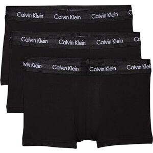 Calvin Klein Men’s 3 Pack Low Rise Trunks, Black (Black W. Black Wb), S Calvin Klein Men’s 3 Pack Low Rise Trunks, Black (Black W. Black Wb), S