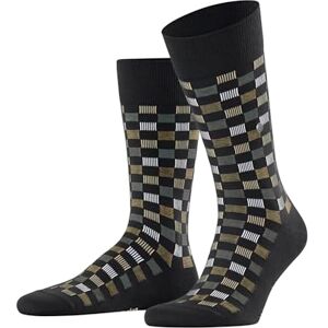 Burlington Men's Mosaic Affair M So Cotton Patterned 1 Pair Socks, Black 3000, 6.5-11 Burlington Men's Mosaic Affair M So Cotton Patterned 1 Pair Socks, Black 3000, 6.5-11