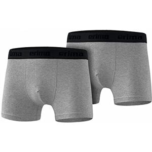 Erima Men's 2-Pack Basic Boxer Shorts, grey melange, L Erima Men's 2-Pack Basic Boxer Shorts, grey melange, L