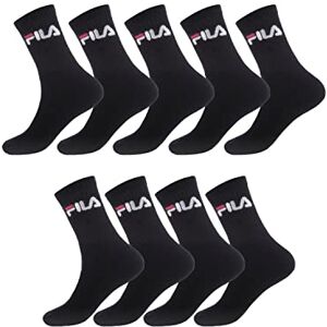 FILA Men's /AM/TNX9 Sport Socks, Black, 43/46 (Pack of 9) FILA Men's /AM/TNX9 Sport Socks, Black, 43/46 (Pack of 9)