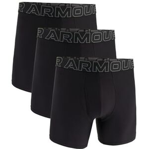 Under Armour Men's 3-Pack Performance Tech Boxer Brief, 6" Inseam – Breathable, Moisture Wicking, Soft Touch, All-Day Comfort Black Under Armour Men's 3-Pack Performance Tech Boxer Brief, 6" Inseam – Breathable, Moisture Wicking, Soft Touch, All-Day Comfort Black