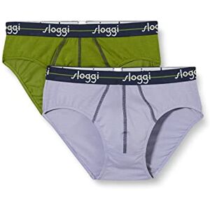 Sloggi Men's Start Midi C2P box Briefs, TAUPE DARK COMBINATION, 38 Sloggi Men's Start Midi C2P box Briefs, TAUPE DARK COMBINATION, 38