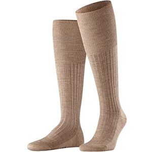FALKE Men's Bristol Pure M Kh Wool Long Plain 1 Pair Knee-High Socks, Brown Nutmeg Melange 5410, 7-8 FALKE Men's Bristol Pure M Kh Wool Long Plain 1 Pair Knee-High Socks, Brown Nutmeg Melange 5410, 7-8