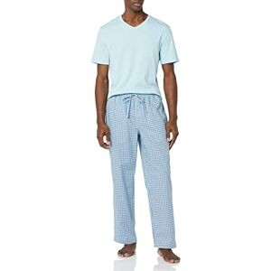 Amazon Essentials Men's AEM20150SS22 Pyjama Sets, Light Blue/Blue, Geo Print, XL (Manufacturer Size:XL) Amazon Essentials Men's AEM20150SS22 Pyjama Sets, Light Blue/Blue, Geo Print, XL (Manufacturer Size:XL)