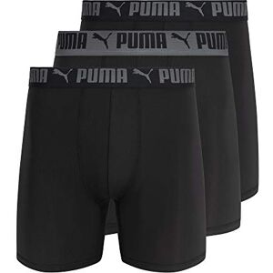Puma Men's 3 Pack Athletic Fit Boxer Briefs, Castlerock, XL Puma Men's 3 Pack Athletic Fit Boxer Briefs, Castlerock, XL