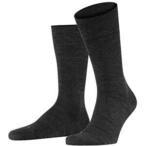 FALKE Men's Sensitive Berlin M So Wool Cotton With Soft Tops 1 Pair Socks, Grey Anthracite Melange 3080, 8.5-11 FALKE Men's Sensitive Berlin M So Wool Cotton With Soft Tops 1 Pair Socks, Grey Anthracite Melange 3080, 8.5-11