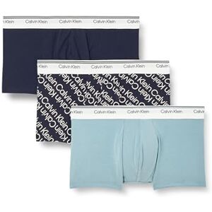 Calvin Klein Men’s 3 Pack Balance Low Rise Trunks, Multicolor (Pct/Dft/Sil), M Calvin Klein Men’s 3 Pack Balance Low Rise Trunks, Multicolor (Pct/Dft/Sil), M